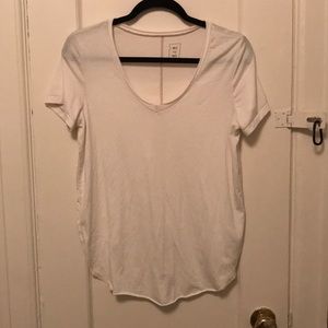 Loose fitting white t-shirt
